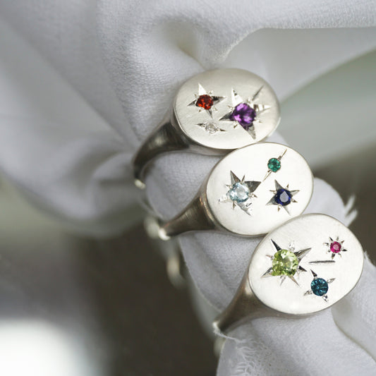 ORION BIRTHSTONE SIGNET Ring
