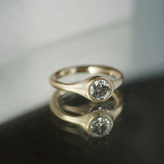 Custom listing -Salt and Pepper Diamond Ring to Xylia