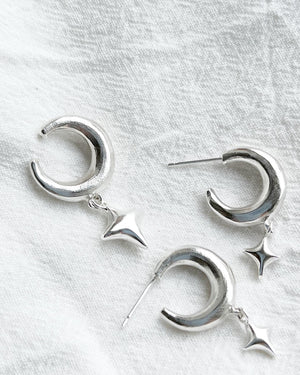 Crescent & Star Earcuff