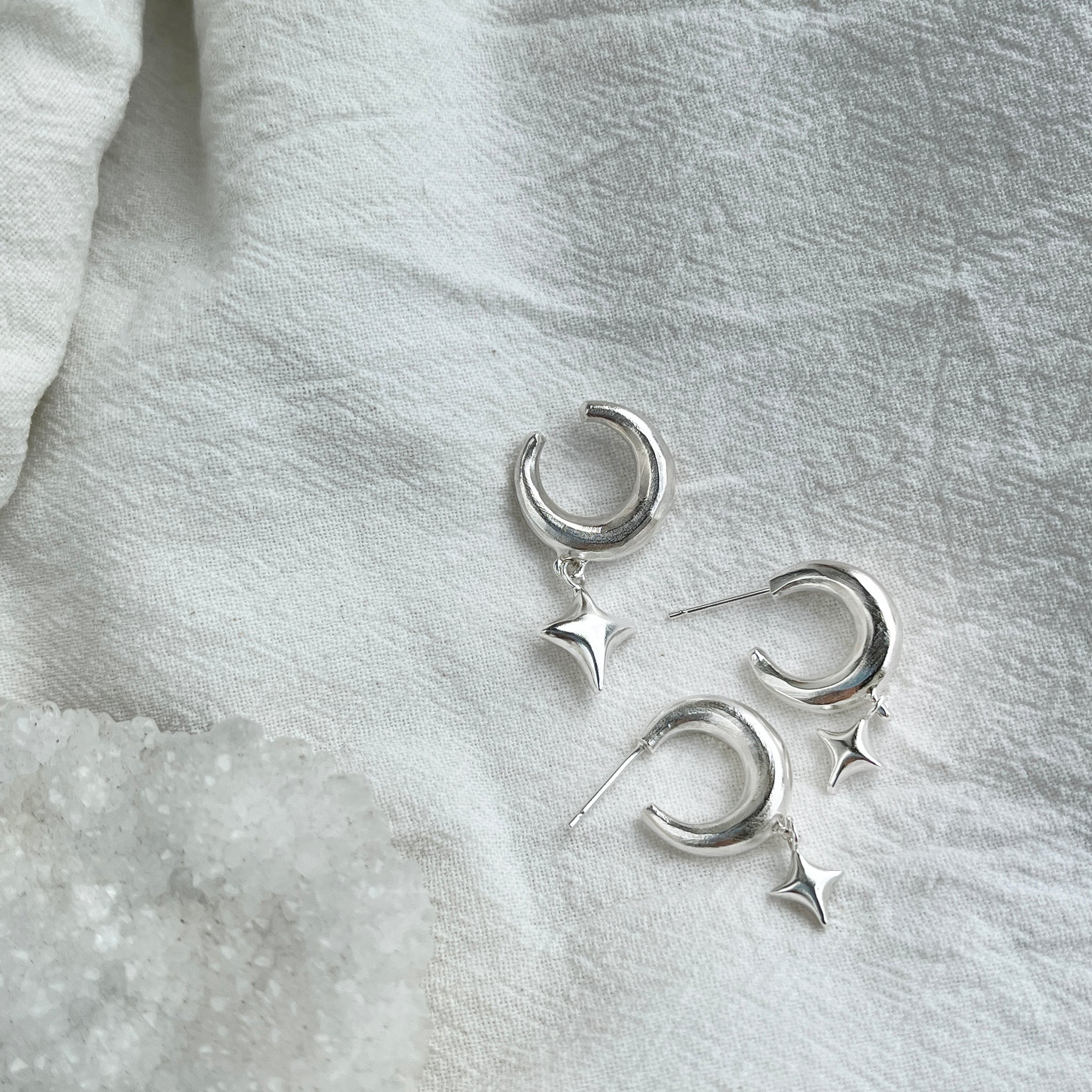 Crescent & Star Earrings