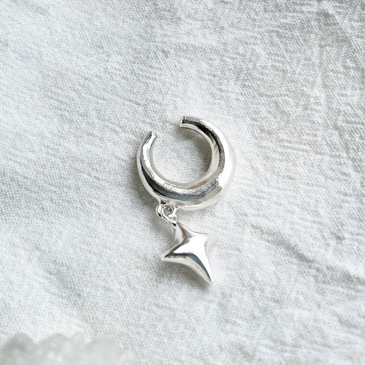 Crescent & Star Earcuff