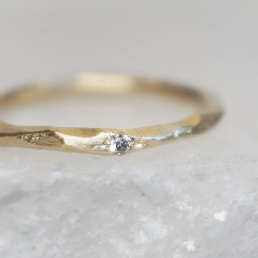 Rustic Diamond Ring