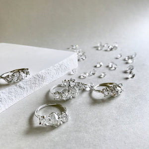 Trio Herkimerdiamond Ring