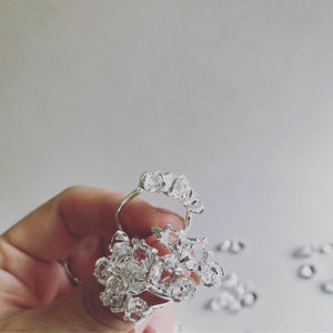 Trio Herkimerdiamond Ring
