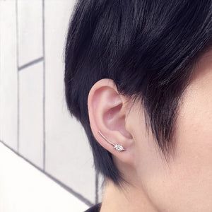 HERKIMER DIAMOND Single ear climber