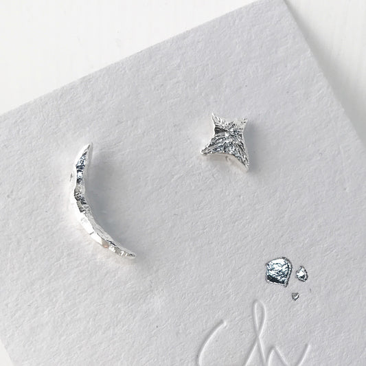 Moon and star Earrings
